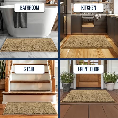 Muddy Mat Chenille Bathroom Rugs Quick Dry Microfiber Mats Non Slip Washable - Image 6