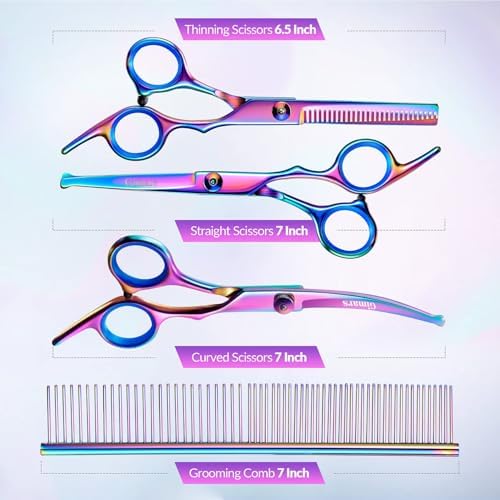 Gimars Dog Grooming Scissors Kit Professional 4CR - Image 4