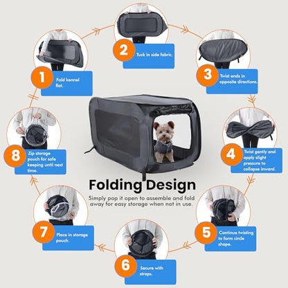 Portable Collapsible Pop Up Kennel - Image 5