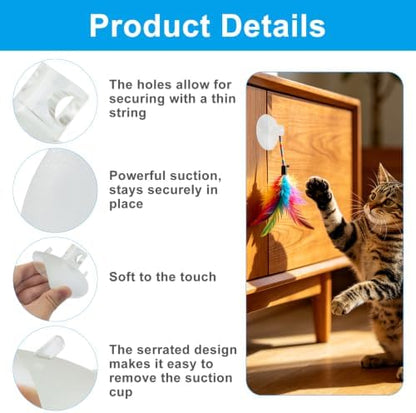 4 PCS 3.35 Inch Cat Window Perch Suction Cup Replacement - Image 3