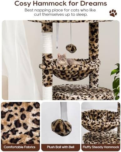 SYANDLVY Small Leopard Print Cat Tree - Image 4