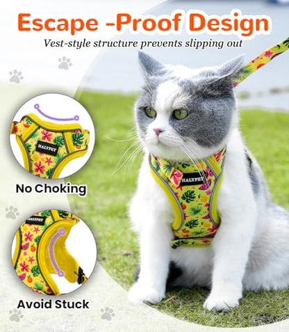 Halypet Cat Harness and Leash Set, Escape Proof Adjustable Harness - Image 5