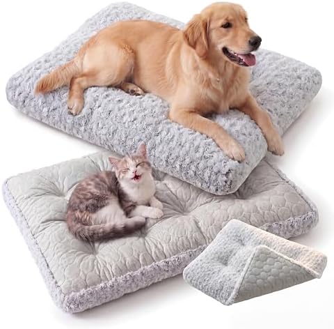 Dog Crate Mat, Reversible Cooling Dog Bed by loveherchooseforher