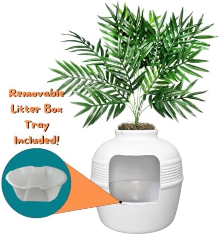 Good Pet Stuff Original Hidden Litter Box Planter, Decorative Cat Litter - Image 3