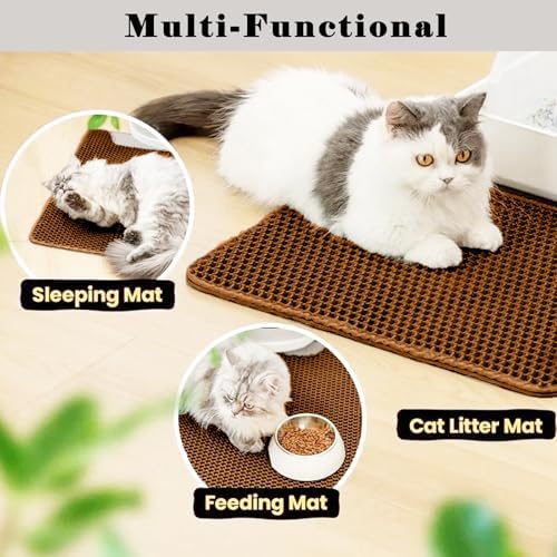 Cat Litter Mat, Double Layer Cat Litter Box Mat - Image 6