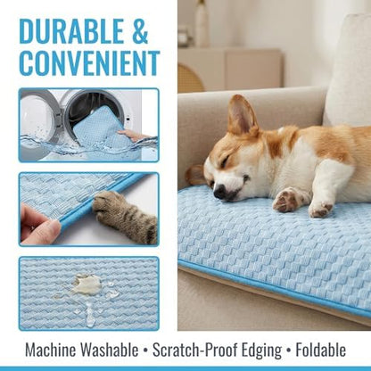Dog Cooling Mat for Large Pets Up to 30Kg, Non-Slip Summer Dog Cooling Pad - Image 4
