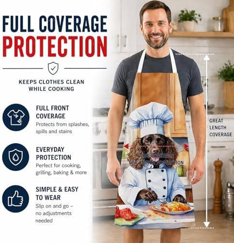 Caroline's Treasures American Water Spaniel The Chef Apron Cooking Kitchen - Image 3