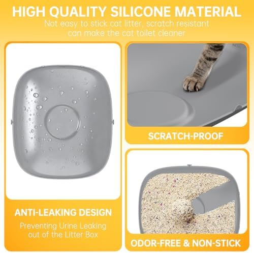 Silicone Cat Litter Mat Accessory Part, Waterproof Cat Litter Pad Replacement - Image 4