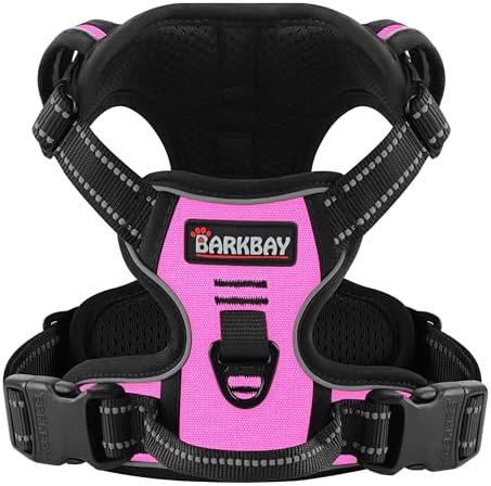 BARKBAY Dog Harness for Large Dog No Pull 2 Leash Clips Dog Vest by BARKBAY