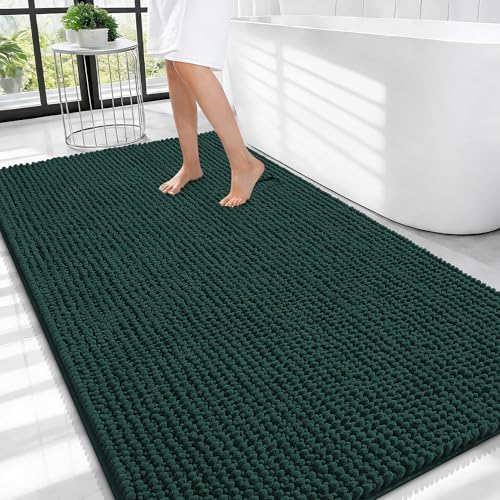 OLANLY Thick Chenille Large Bathroom Rugs Mats 44x32 by OLANLY