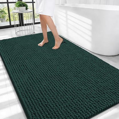 OLANLY Thick Chenille Large Bathroom Rugs Mats 44x32 by OLANLY