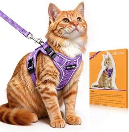 Cat Harness and Leash Set, Escape Proof Kitten Harness by DOMoreWithYourPet