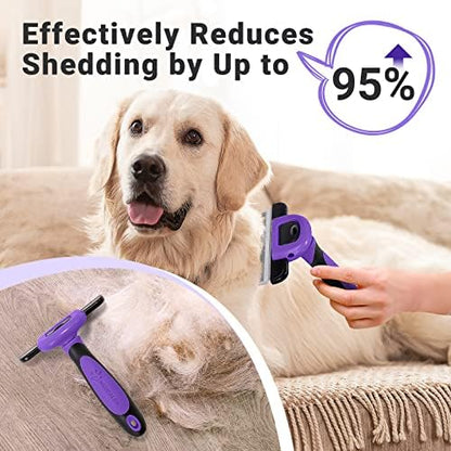 MIU COLOR Pet Grooming Brush, Deshedding Tool - Image 3