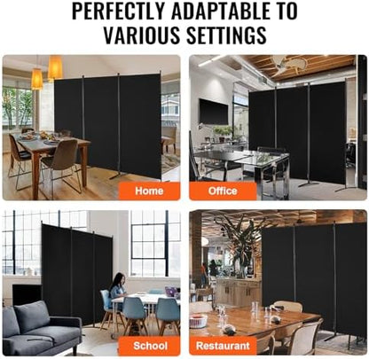 VEVOR Room Divider, 3 Panel Room Divider, Folding Privacy Screen and Portable - Image 6