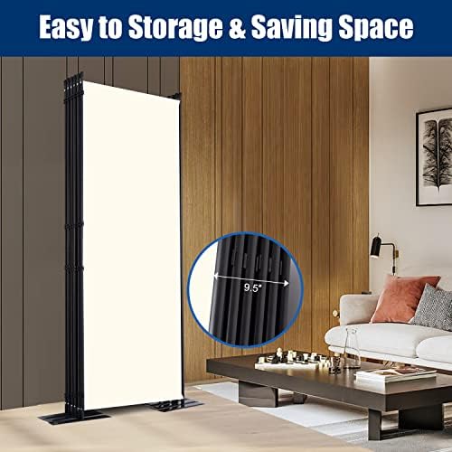 Room Divider 6 Panel-204''Wide, 6FT Room Dividers and Folding Privacy Screen - Image 4