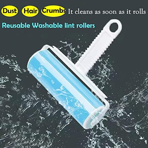 Washable Reusable Lint Roller 3 Pack, Portable Travel Sticky Dog Cat Hair - Image 4