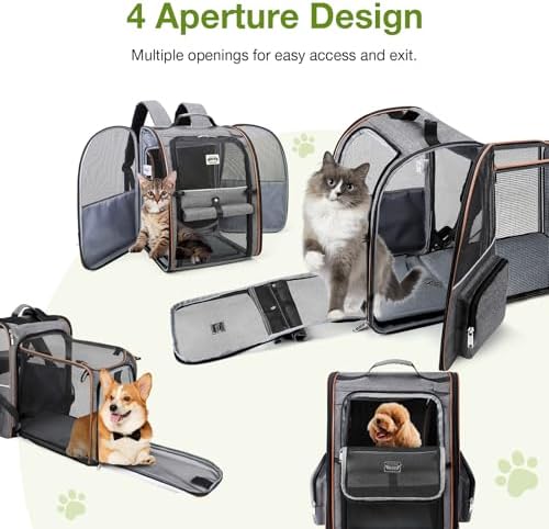 Cat Carrier Backpack, Expandable Pet Carrier - Image 5