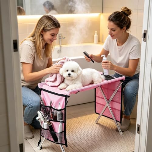 Cat Grooming Hammock Pet Bathing Sling Table 30lbs Weight Capacity - Image 7