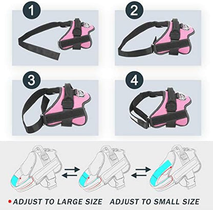 Bolux Dog Harness, No-Pull Reflective Dog Vest, Breathable Adjustable Pet - Image 3