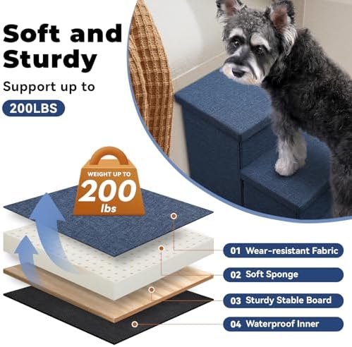 Zerbuger Dog Stairs with Storage - Image 5