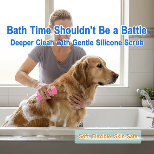 Triangular Wrap-Around Pet Grooming & Bath Brush - Image 4