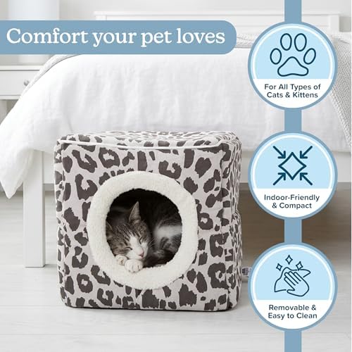 Cat House - Indoor Bed with Removable Foam Cushion - Cat Cave - Image 5