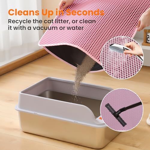 Small Cat Litter Mat, Double Layer Honeycomb Litter Box Mat - Image 5