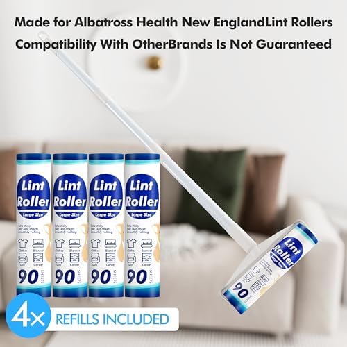 Large Lint Roller Refill, 9.45'' Extra Width, 360 Sheets - Image 3