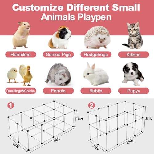 VISCOO 24 Panels Small Animals Playpen - Image 4