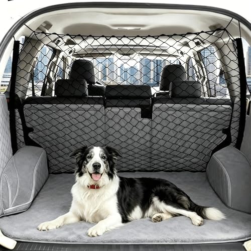 Dog Car Barrier Net Pet Car Divider Back Seat Barrier Net by STARROAD-TIM