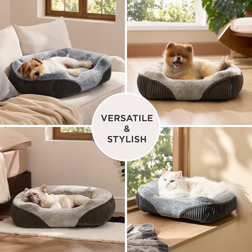 Bedsure Washable Dog Bed Small Medium Size Dog Rectangle Pet Bed - Image 6