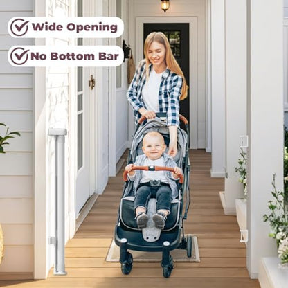 76" Retractable Baby Gates Extra Wide, Mesh Long Dog Gate - Image 5
