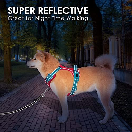PHOEPET No Pull Dog Harness, Unique Colors Reflective Adjustable Dog Vest - Image 6
