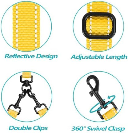 PetBonus Double Dog Leash, No Tangle Dual Leash, Walking Training Lead - Image 4
