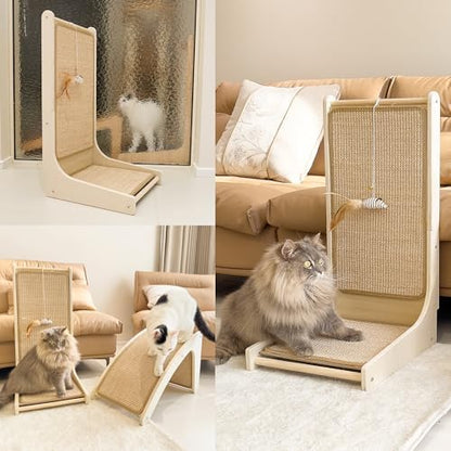 PETKARAY Cat Scratcher, Sisal Cat Scratch Pad, L Shape Scratching Board - Image 6