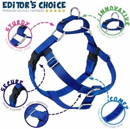 2 Hounds Design Freedom No Pull Dog Harness and Leash, Royal Blue - Image 4