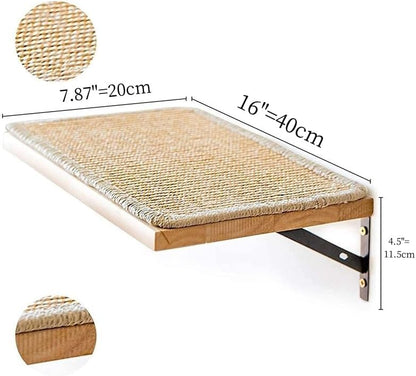 2 Pieces Cat Hammock Wall Mounted Floating Wall Shelf - Image 7