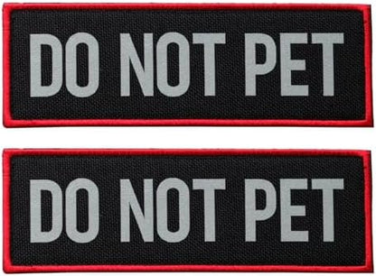 2 Pcs Reflective Do Not Pet Patch Set by FITZNORA