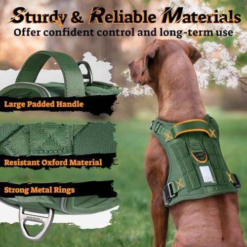 rabbitgoo Tactical Dog Harness Medium Sized, No Pull Service Pet Vest - Image 5