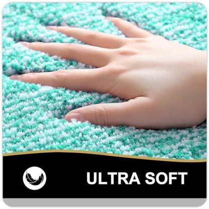 OLANLY Small Bathroom Rugs 24x16, Absorbent Microfiber Bath Rugs - Image 3
