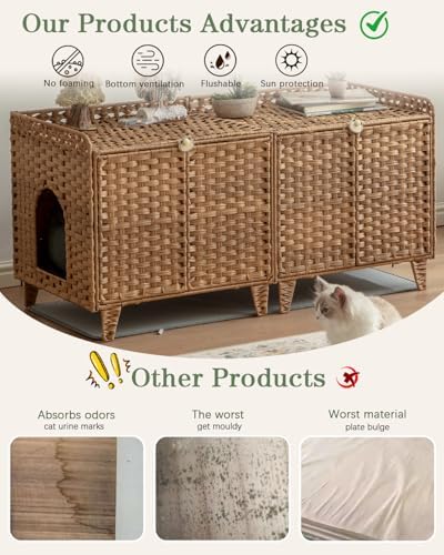 SETVSON Cat Litter Box Enclosure - Image 3