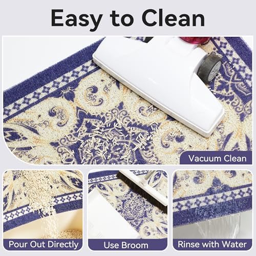Cat Litter Mat, Waterproof & Non-Slip Backing, Litter Box Catcher, Soft on - Image 4