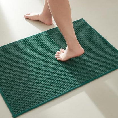 TYUU Bathroom Rugs Non Slip Washable, Super Absorbent Thin Bath Mat Small Quick by TYUU