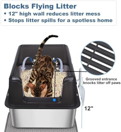 Stainless Steel Cat Litter Box - Image 6
