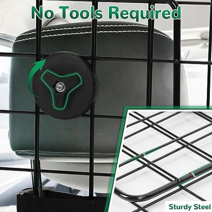 Universal Fit Car Barrier, Adjustable Dog Barrier, Back Seat Separator Gate - Image 5