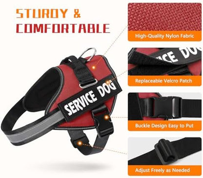 MUMUPET Service Dog Vest, No Pull & Reflective Dog Harness - Image 2