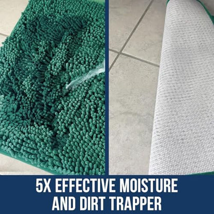 Muddy Mat® | Chenille Bathroom Rugs Quick Dry Microfiber Mats Non Slip Washable - Image 3