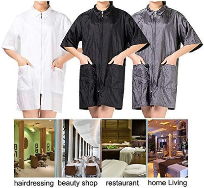 TOPTIE Nylon Salon Hairstylist Apron Barber Jacket - Image 4