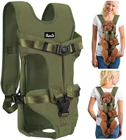 Lukovee Dog Backpack Carrier, Adjustable Front Carrier by Lukovee