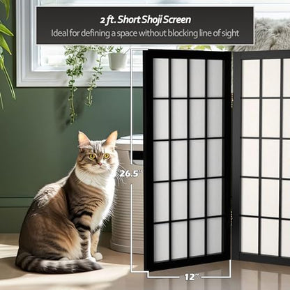 2 ft. Short Desktop Window Pane Shoji Screen - Image 6